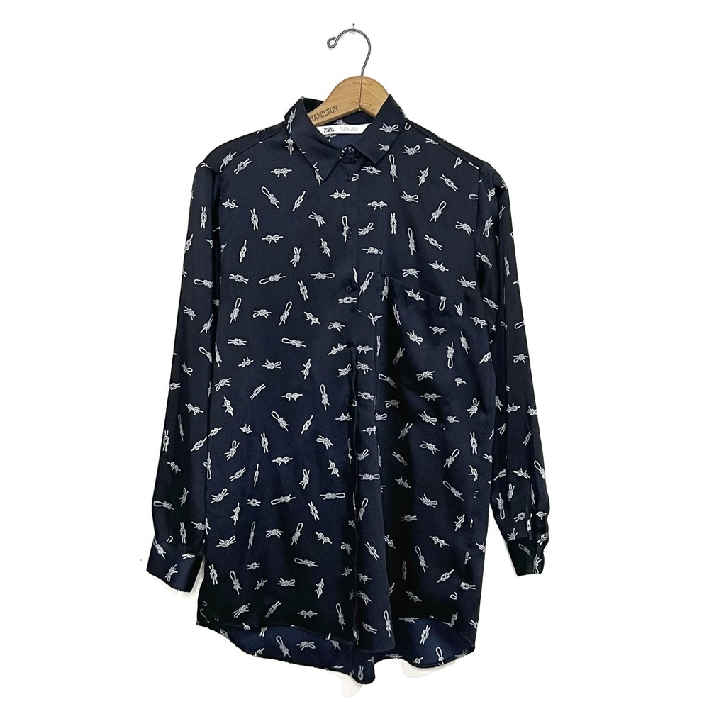Zara | Knot Printed Blouse